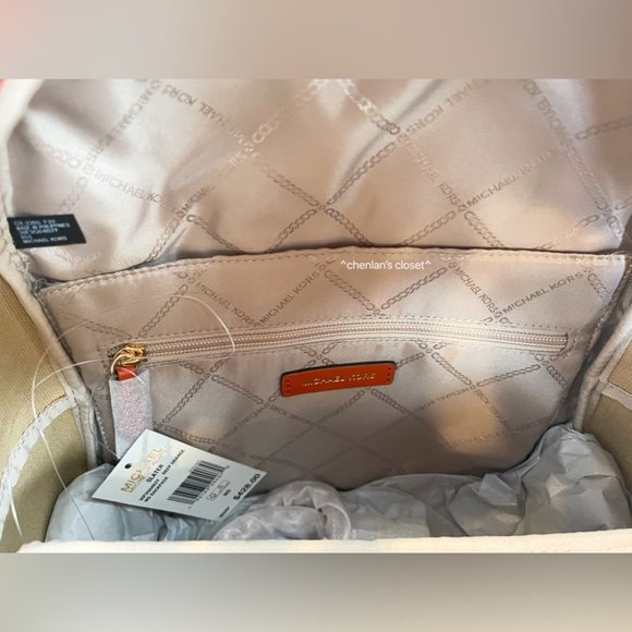 🔥NeW! Michael Kors Animal Print Backpack &amp; Card Case - Picture 10 of 16